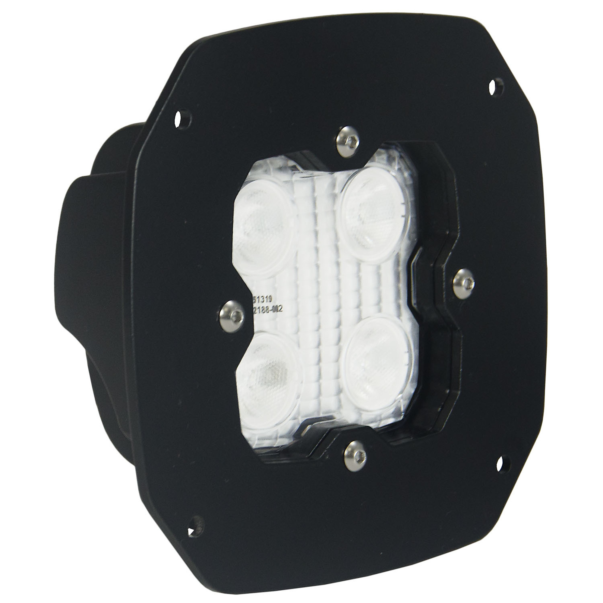 Vision X Duralux 4 LED Flush Work Light - Spot Beam, Die-Cast Aluminum Housing, Weatherproof, Model# 9911434